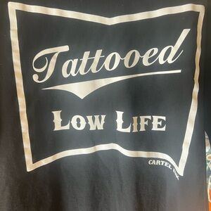 Cartel Ink Tattooed Low Life Graphic Tee - Black